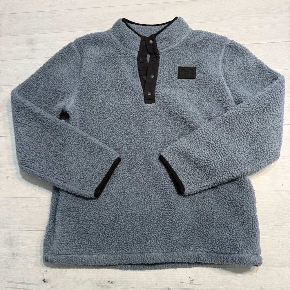 Under armour Sherpa quarter zip pullover blue youth large